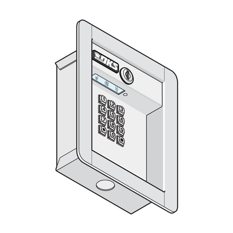 Doorking 1513-082 Keypad Flush Mount Lighted (RS 485)