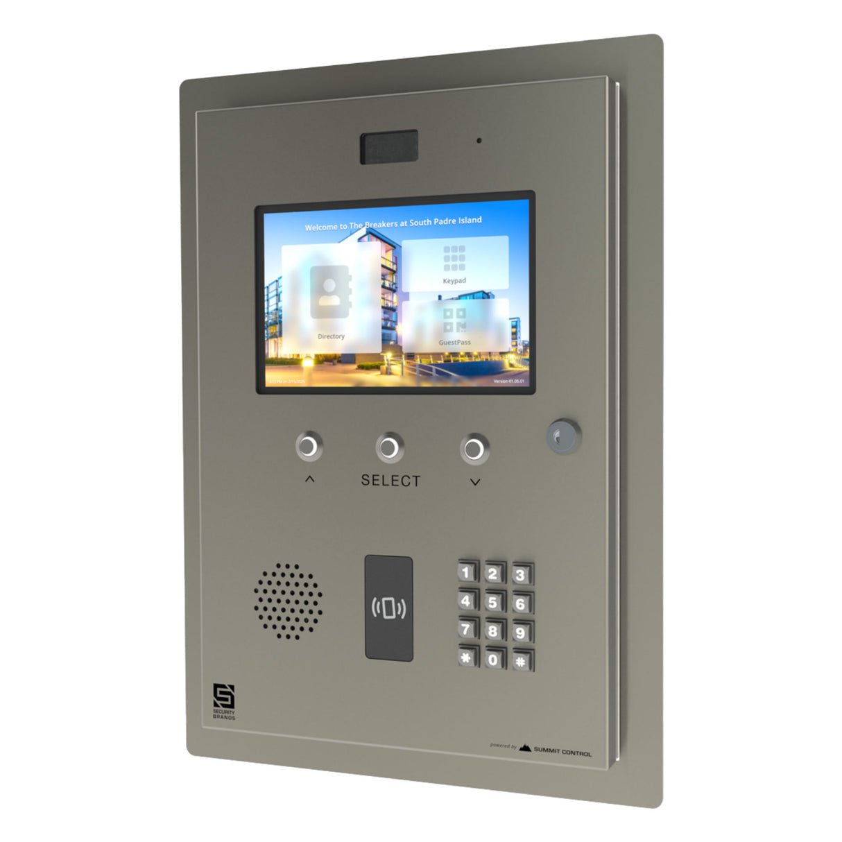 Intercomunicador de vídeo multiresidencial Security Brands Ascent M8
