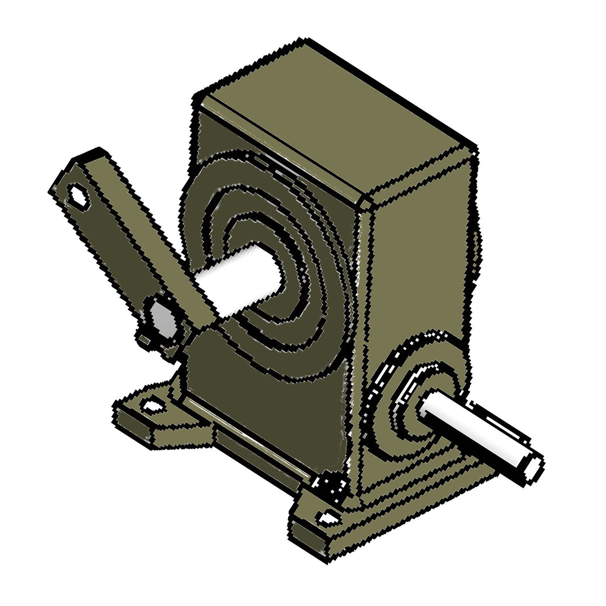 Doorking 1601-027 Replacement Gearbox, illustration