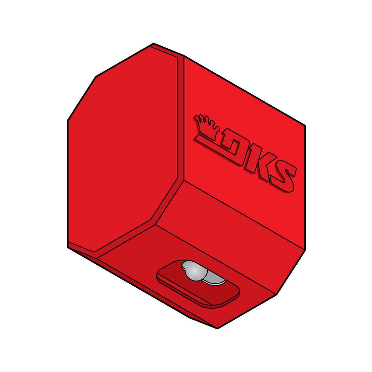 Doorking 1601-208 End Cap with Spring Lock | Elitegates.net