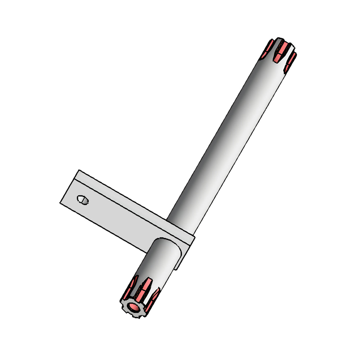 DoorKing 1601-222 Shaft Assembly Splined for Parking Gates
