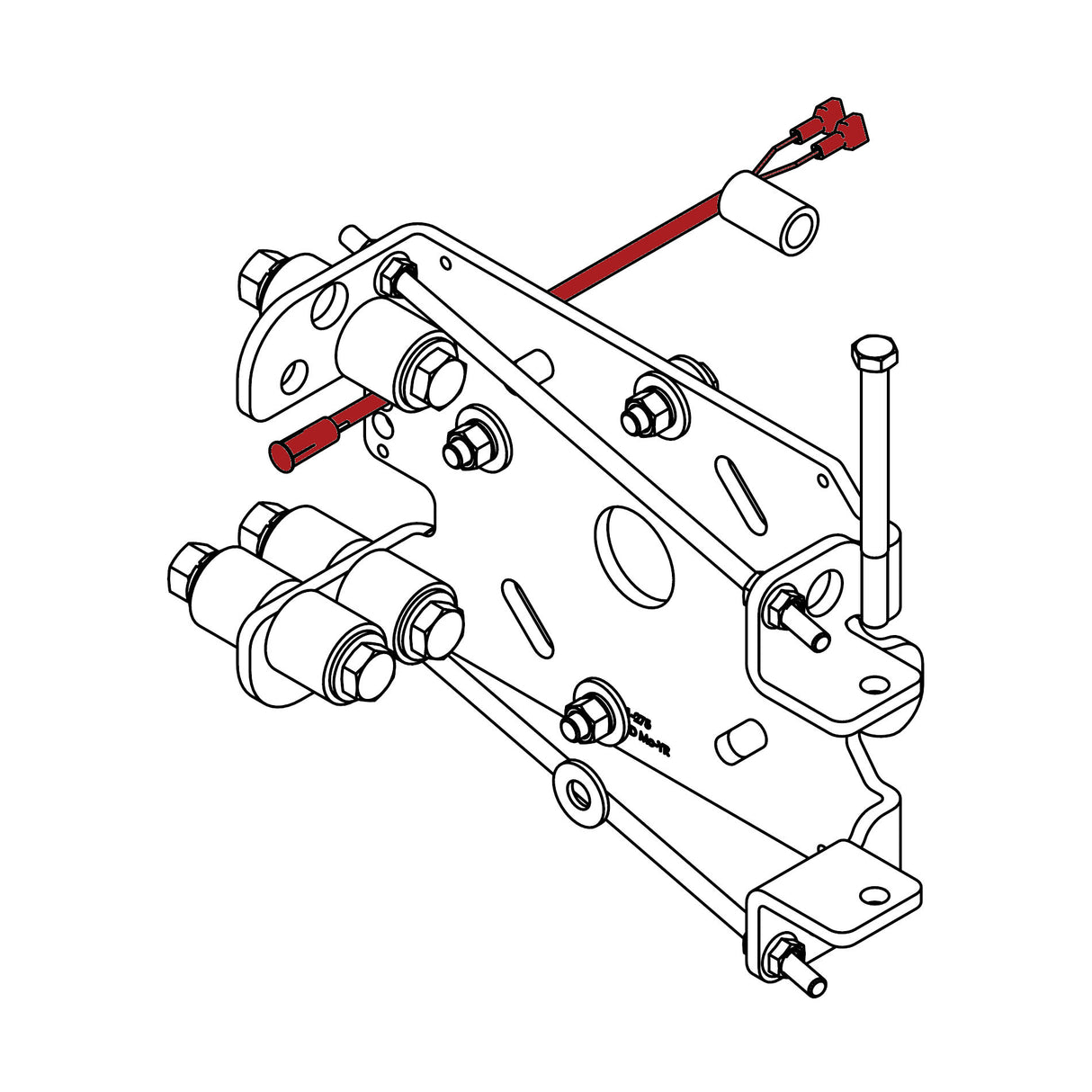 Doorking 1601-400 Magnetic Contact Breakaway, parts diagram