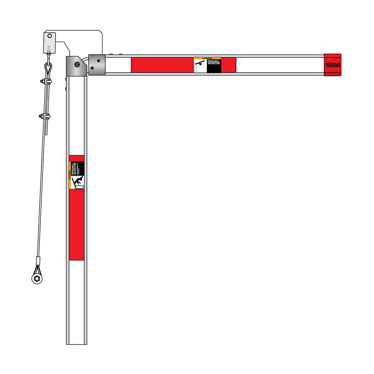 Doorking 1601-812 Folding Aluminum Octagonal Arm Kit 12ft