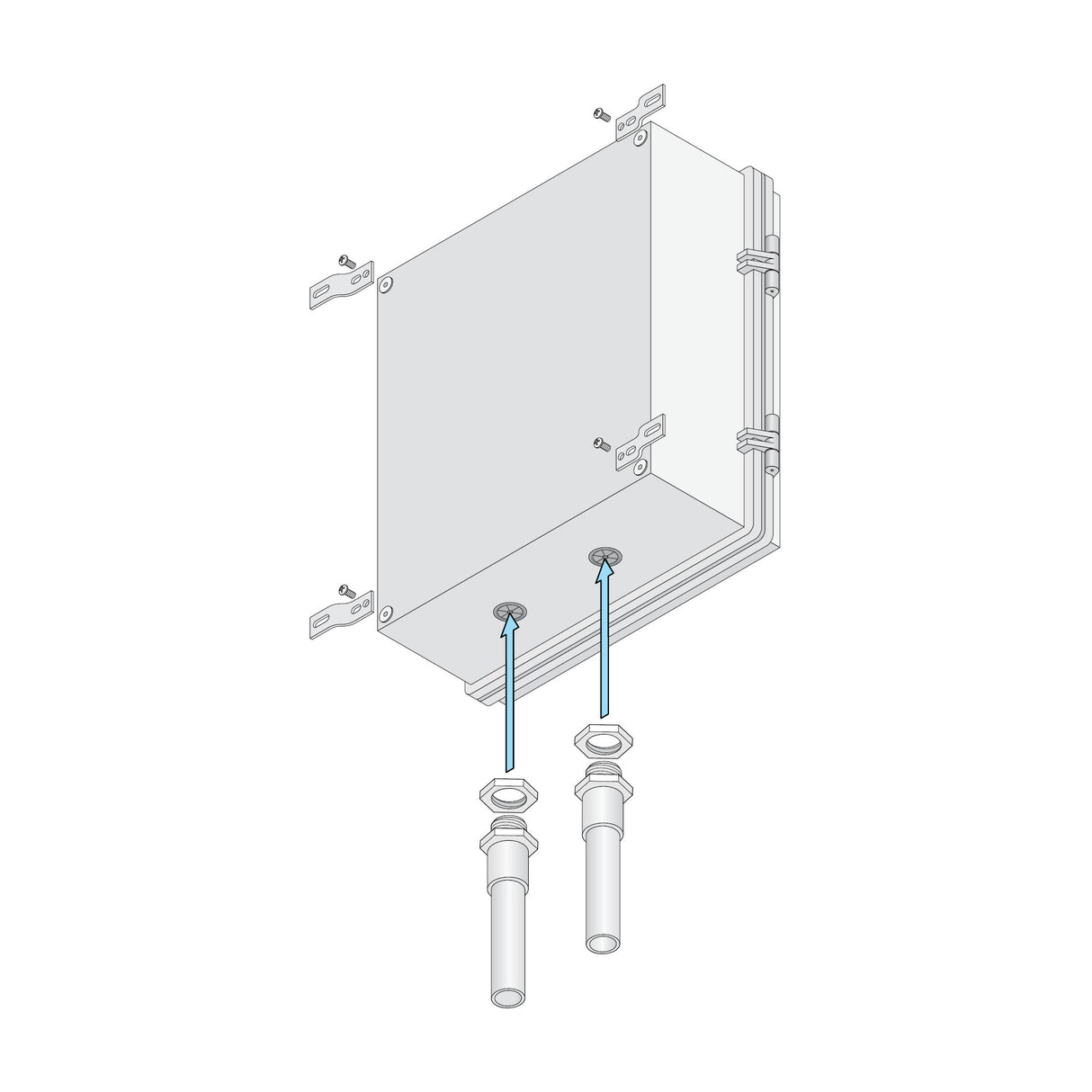 DoorKing 1800-080 Cellular Voice & Data system, installation diagram