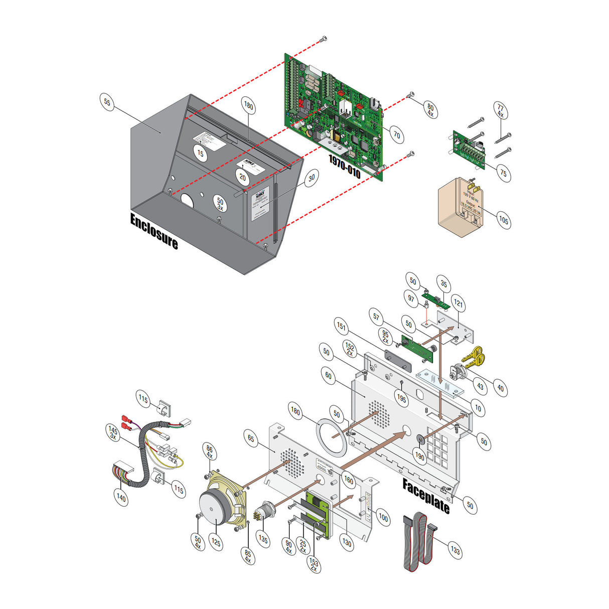 Doorking 1812-095 parts list