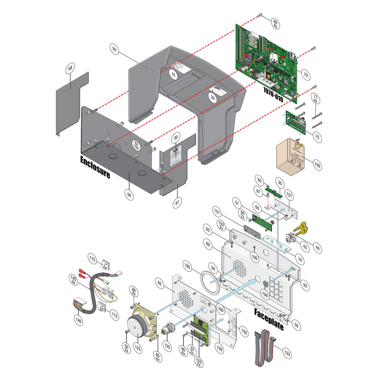 Doorking 1812-095 parts diagram
