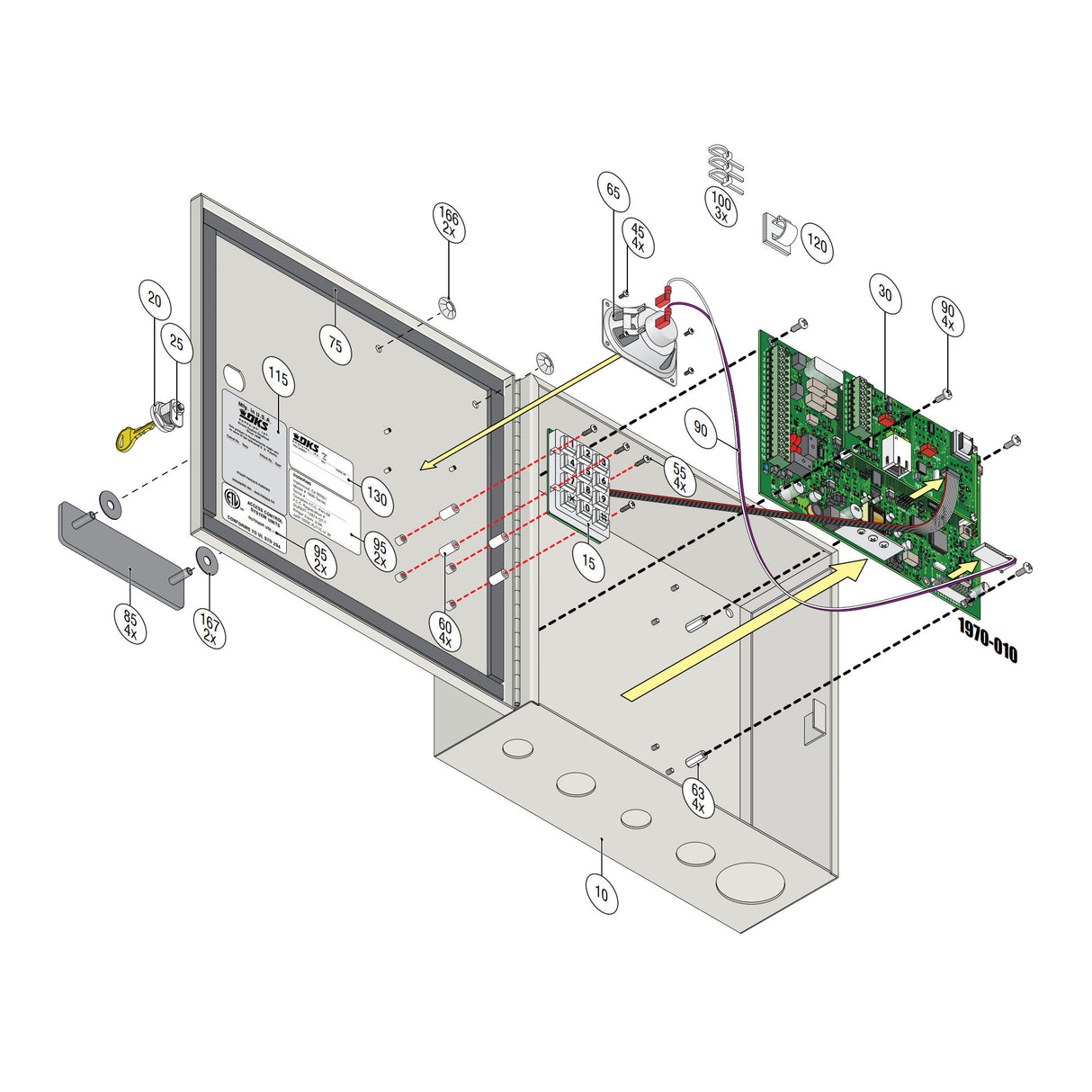 Doorking 1838-095 parts list