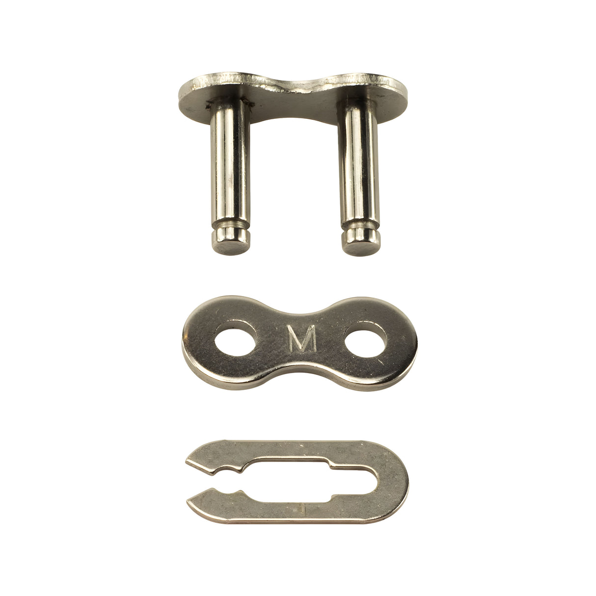DoorKing 2601-168 Chain Master Link #41 Nickel Plated, top view