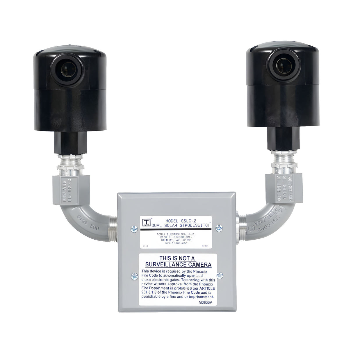 Tomar 2795-2 Dual-Zone Strobeswitch, front view, shown without power supply