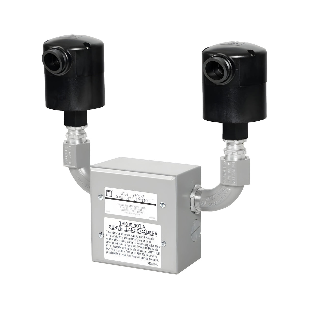 Tomar 2795-2 Dual-Zone Strobeswitch, side view, shown without power supply