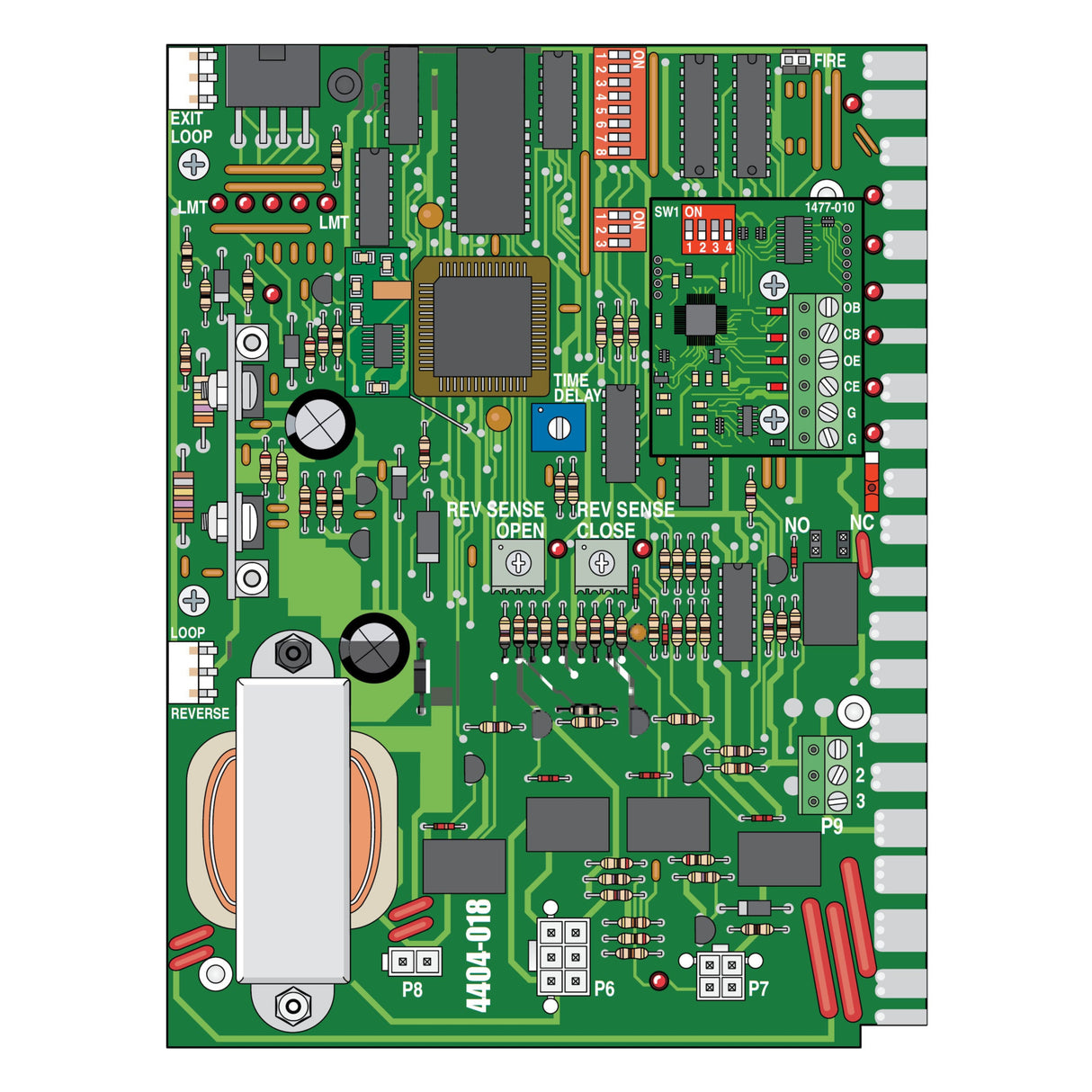 Doorking 4404-018 Replacement Control Board for Gate Operators | Elitegates.net