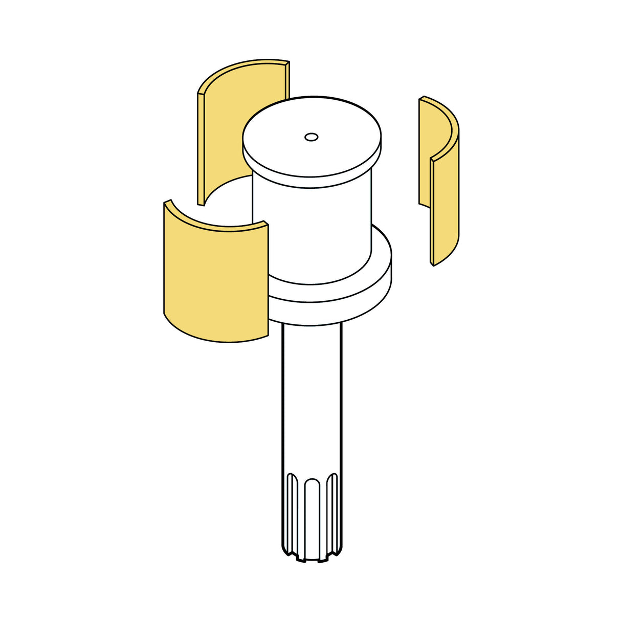 Doorking 6500-145 Brass Bushing | Elitegates.net