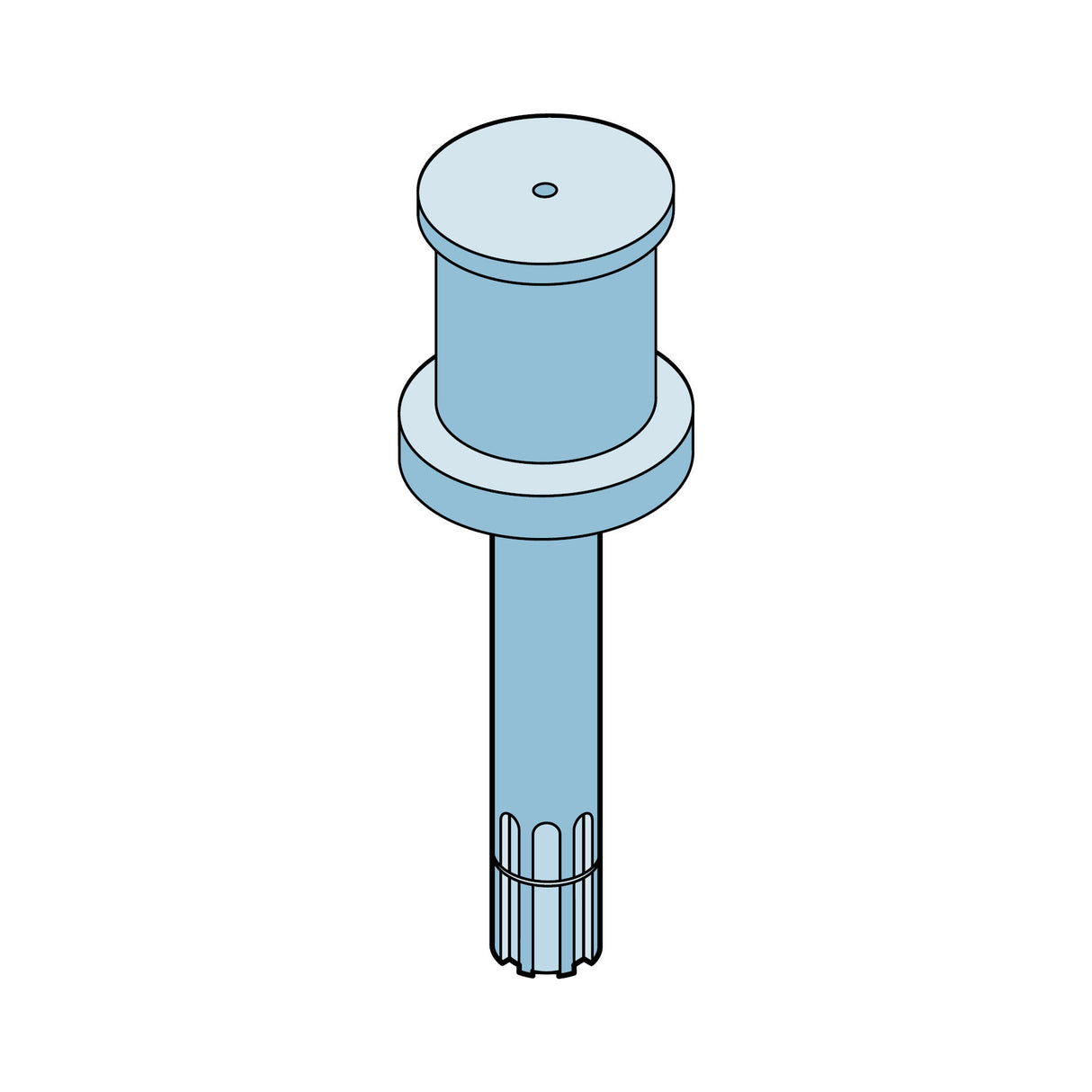 DoorKing 6500-157 Hub with Splined Shaft Assembly | Elitegates.net