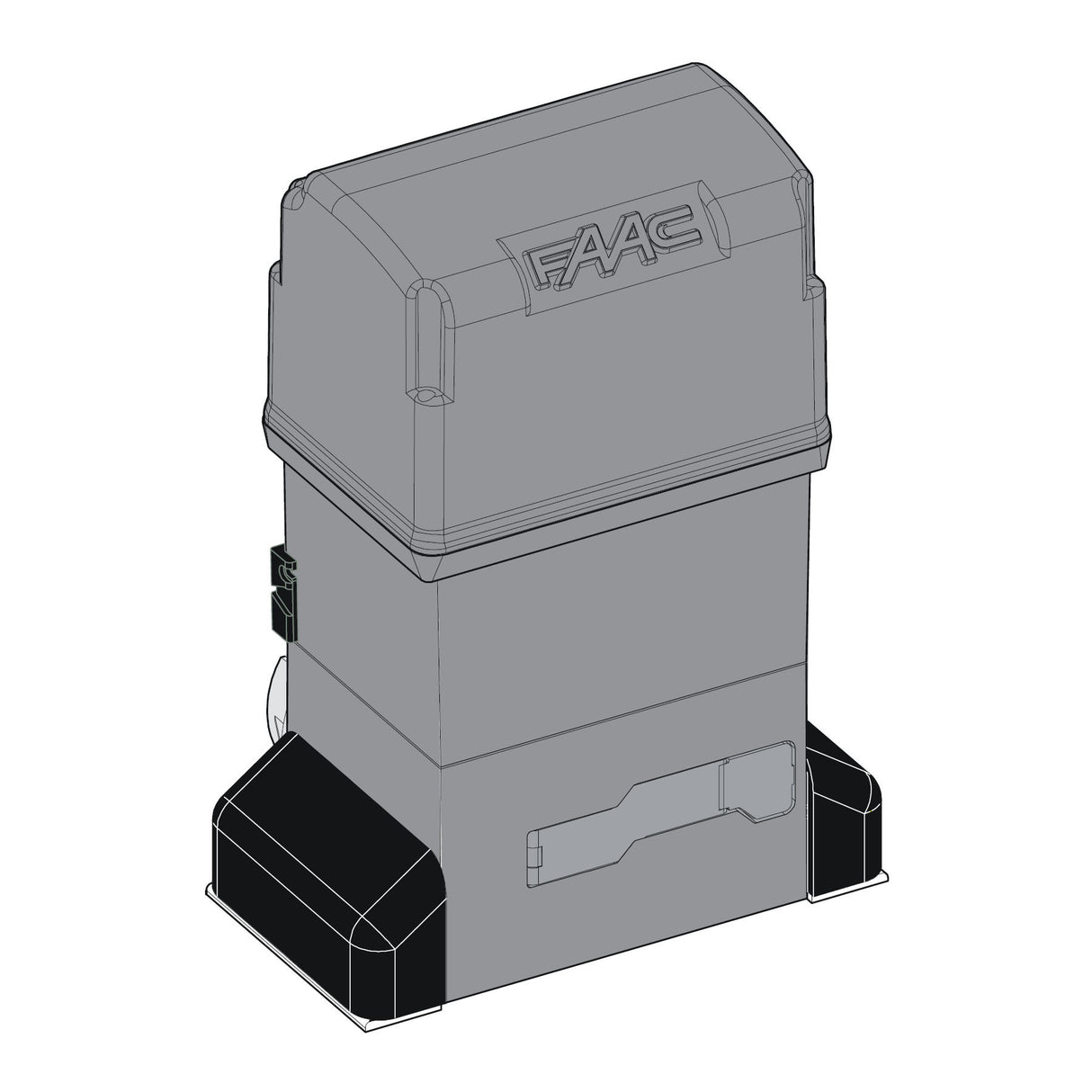 FAAC 844ER Slide Gate Operator – Z16 Model (Rack & Pinion), illustration