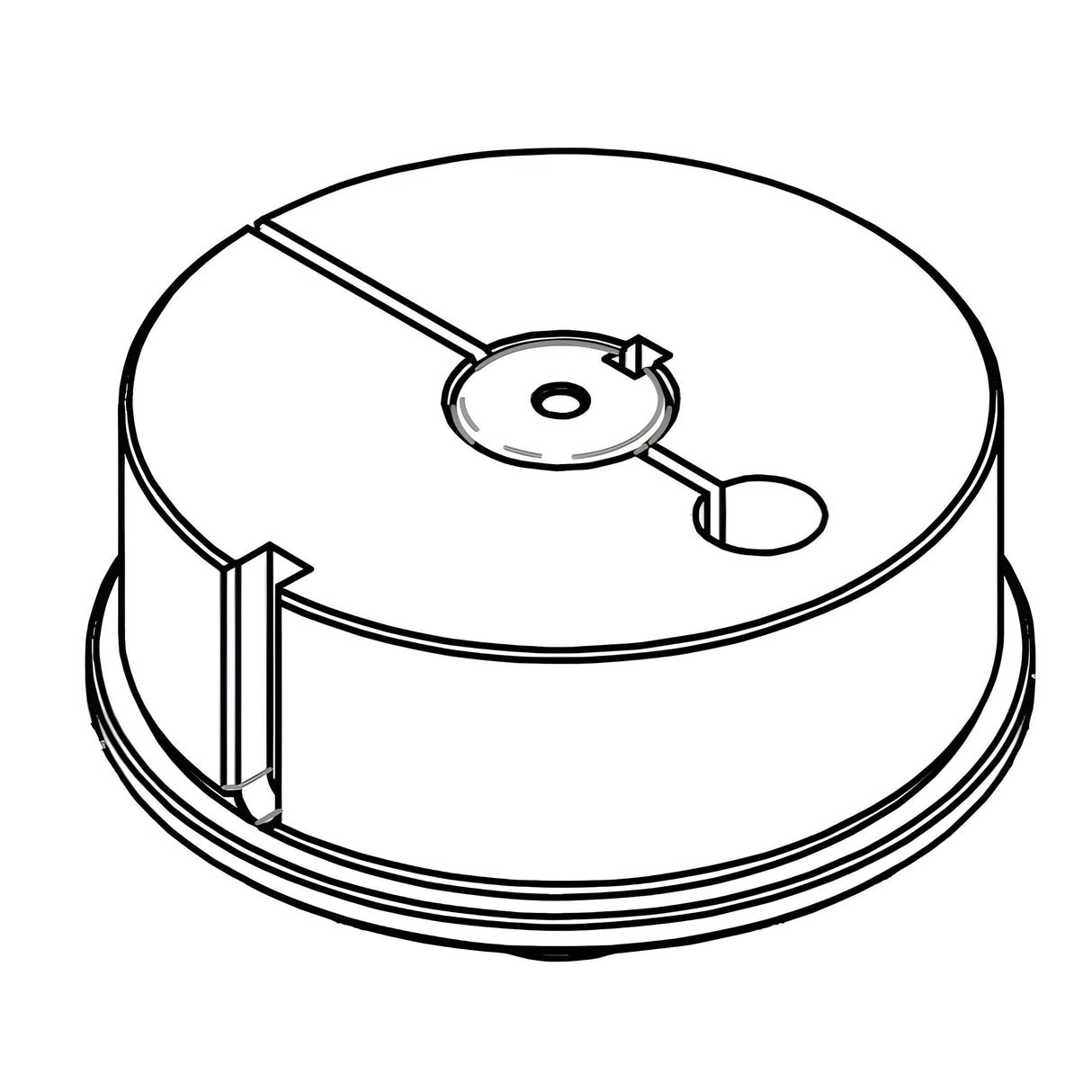 Allomatic COM-1011 Aluminum Swing Hub