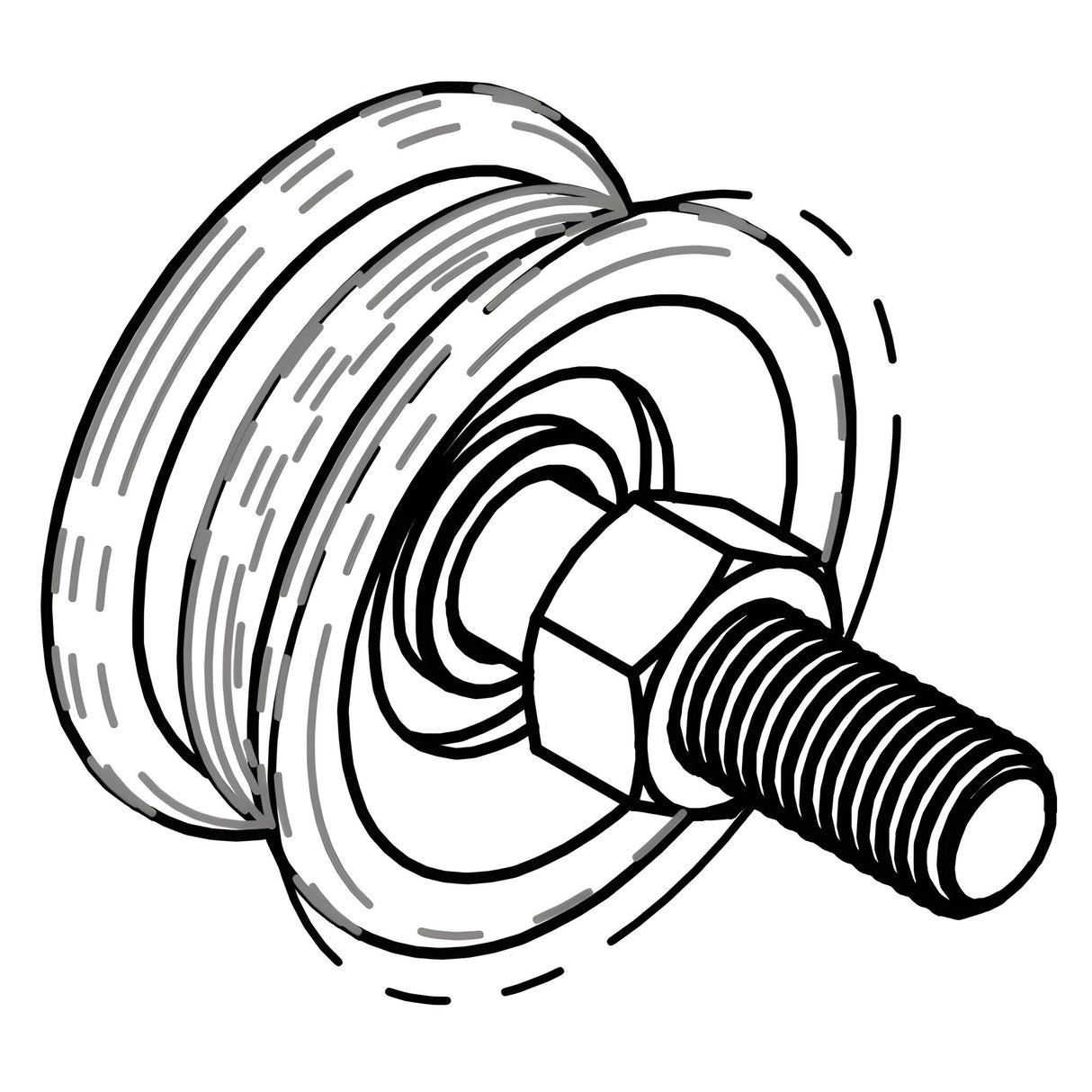 Polea tensora de cadena All-O-Matic COM-1017