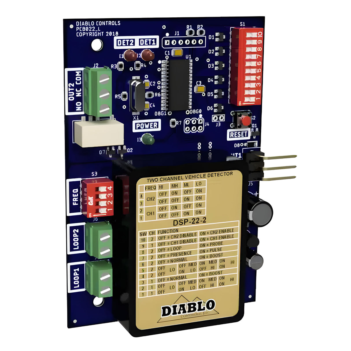 Diablo DSP-22-2 Loop Detector, side view
