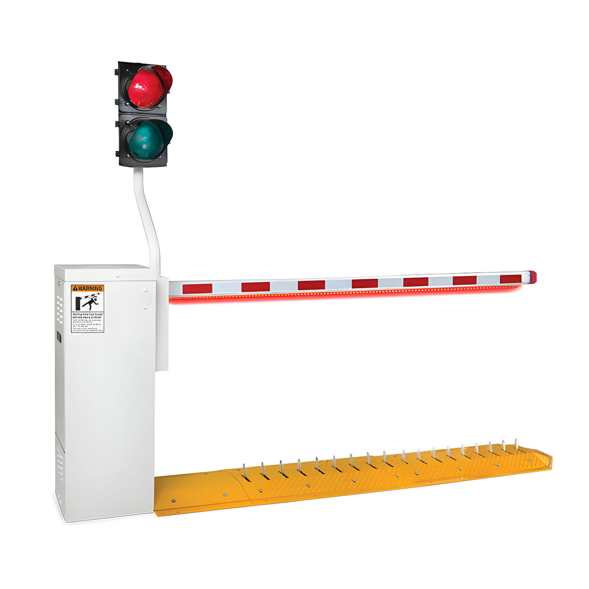 Doorking 1603, with traffic spikes, LED arm and traffic light
