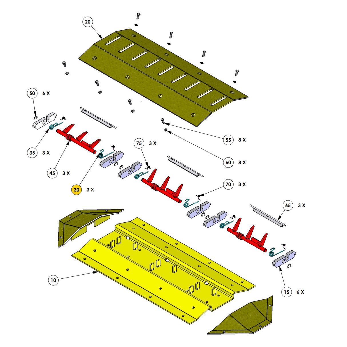 Doorking 1610-139 Spring Return Loop Right - 30°