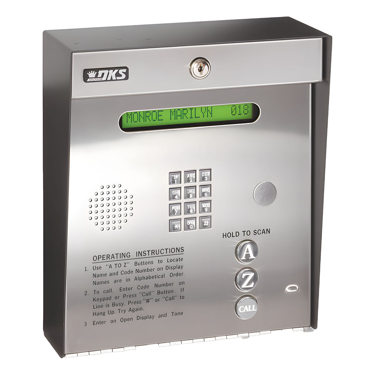 Doorking 1834-080 Telephone Intercom Entry System