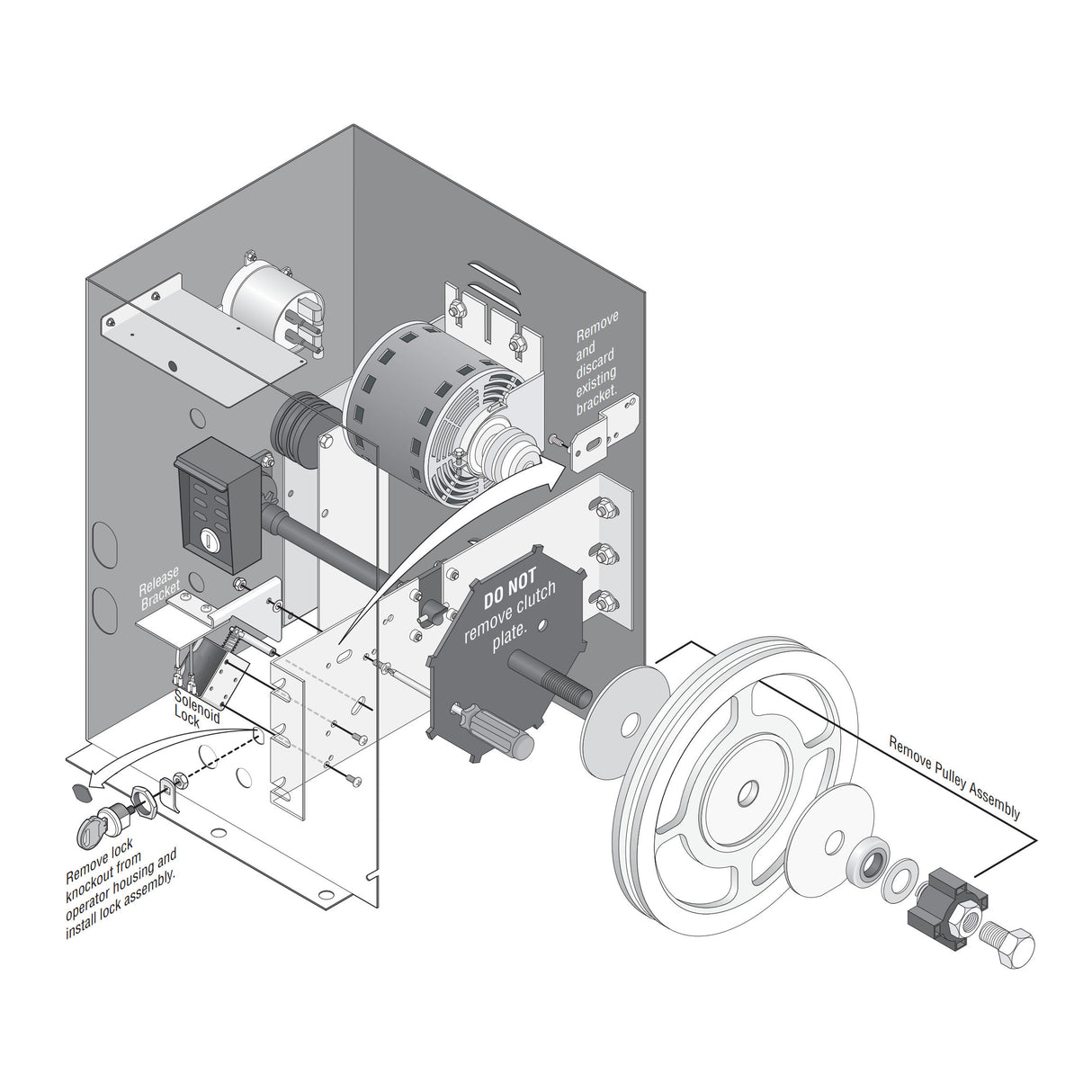 Doorking 2600-865 Fail-Secure Lock Kit 9150