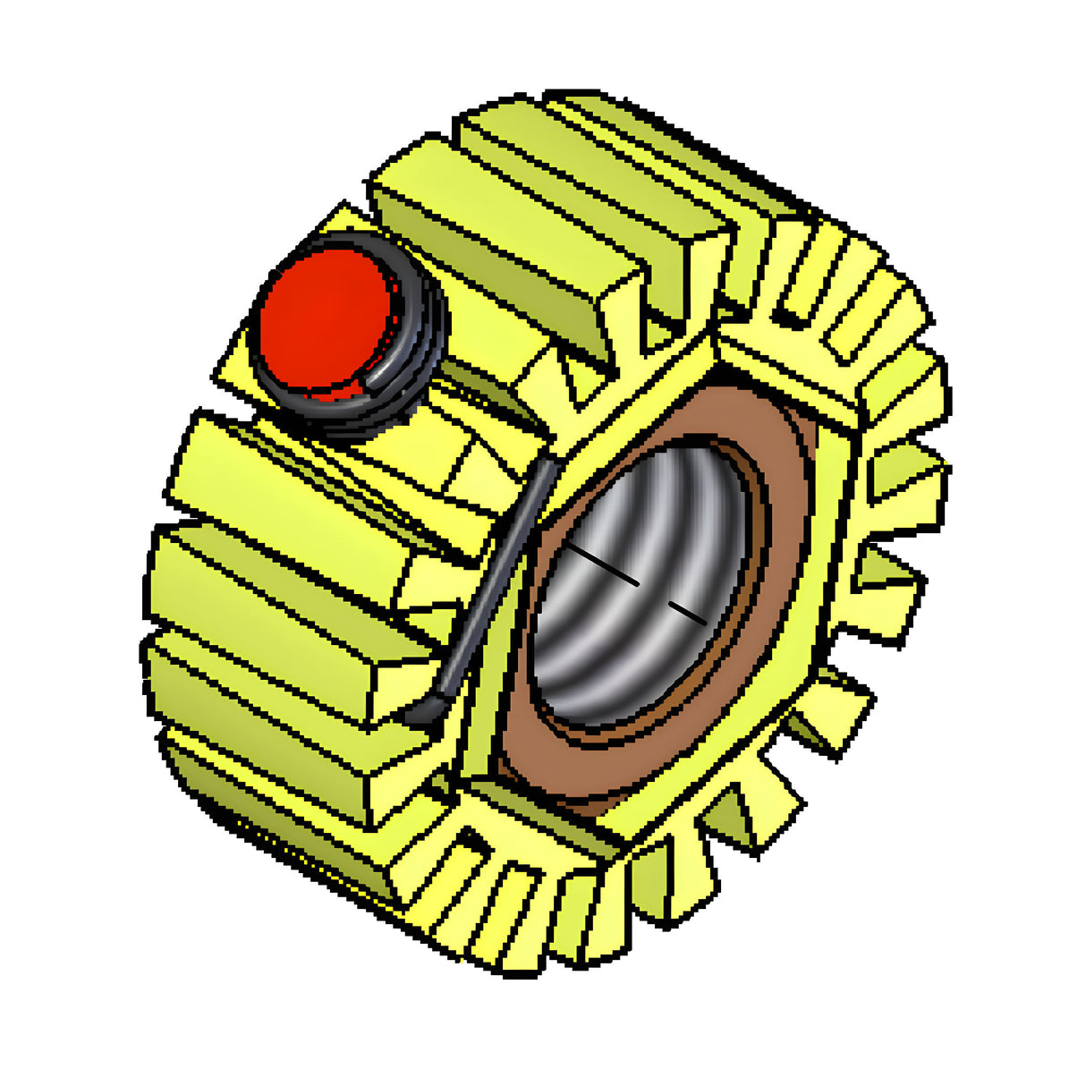 Doorking 2601-191 Magnet Clip Assembly Partial Limit