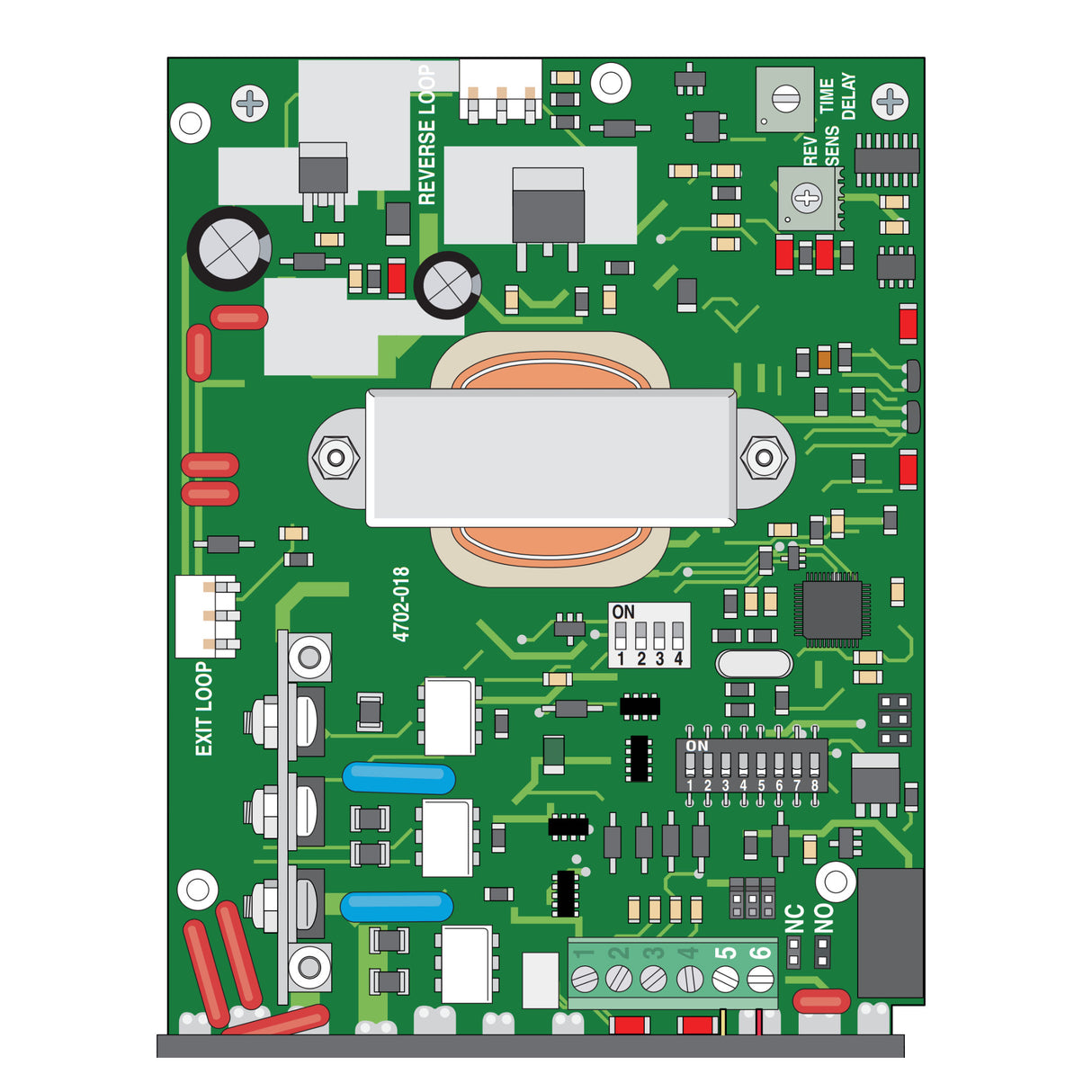 Doorking 4702-018 Circuit Board (2018 UL)