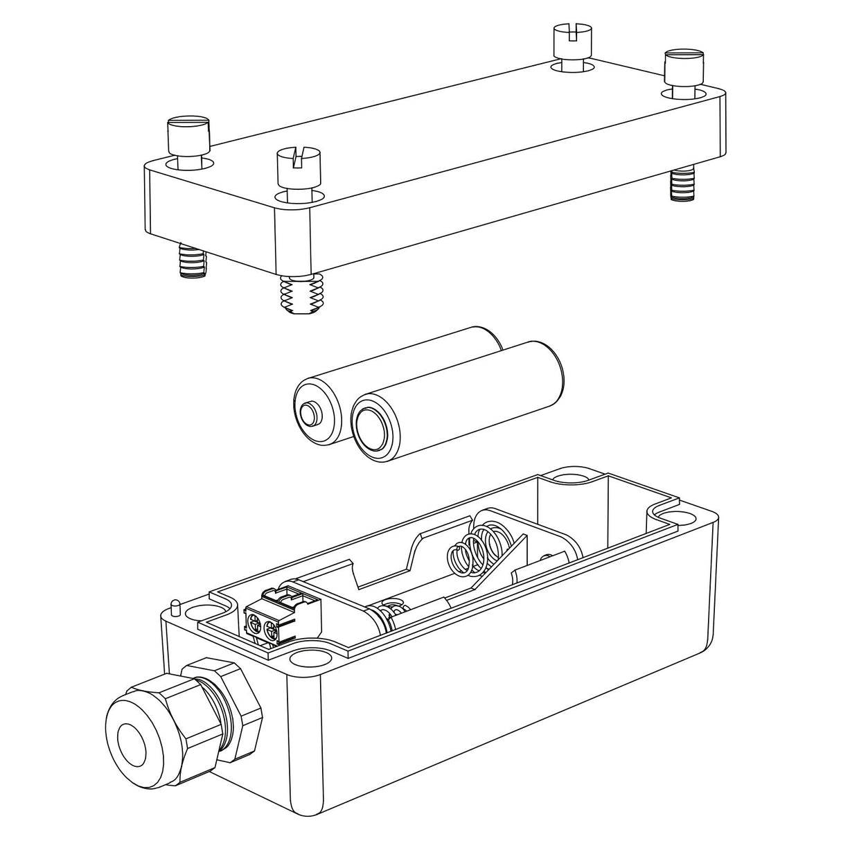 Doorking 8080-006 Monitored Edge Transmitter