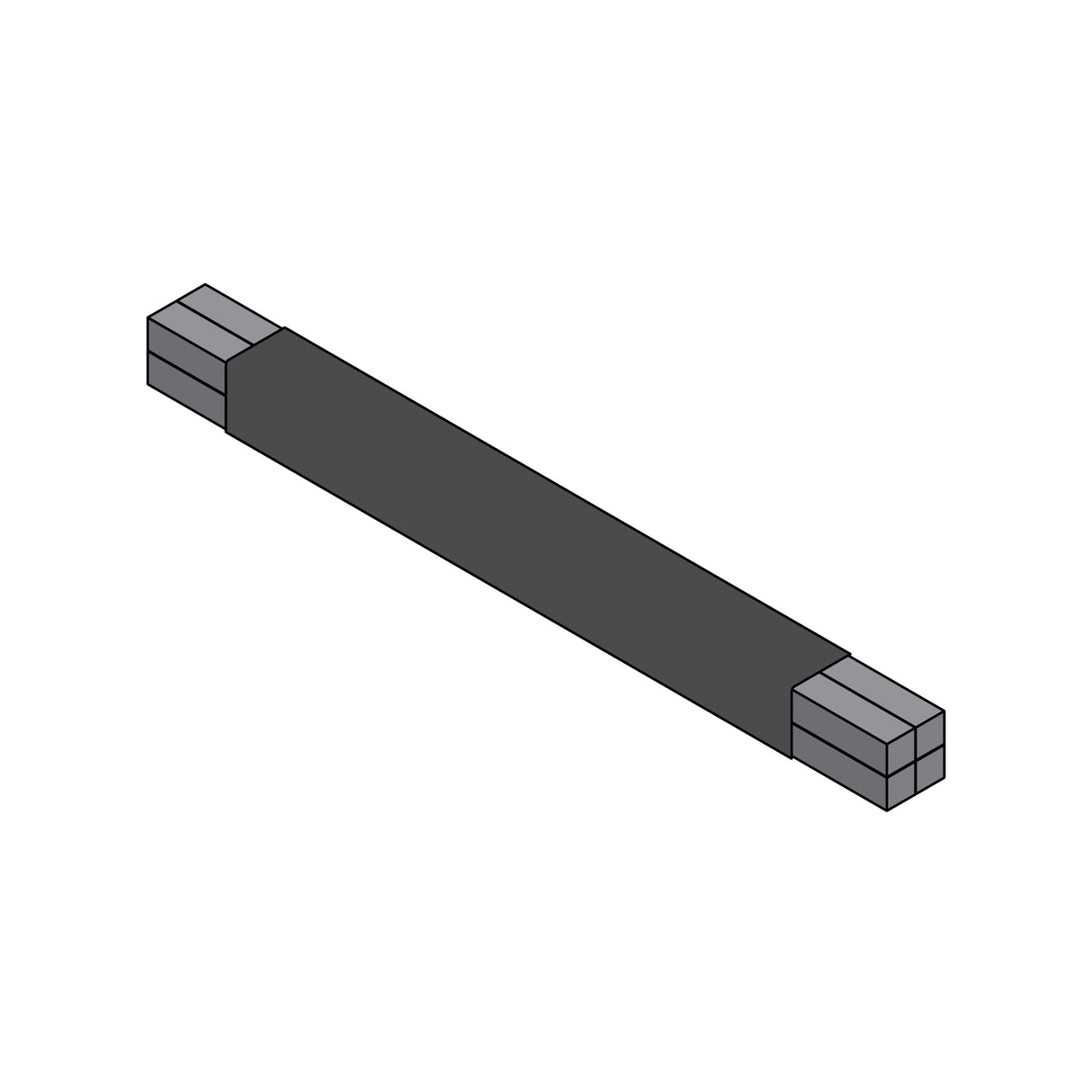 Doorking 1603-148 Torsion Shaft for Traffic Spike Extension, illustration