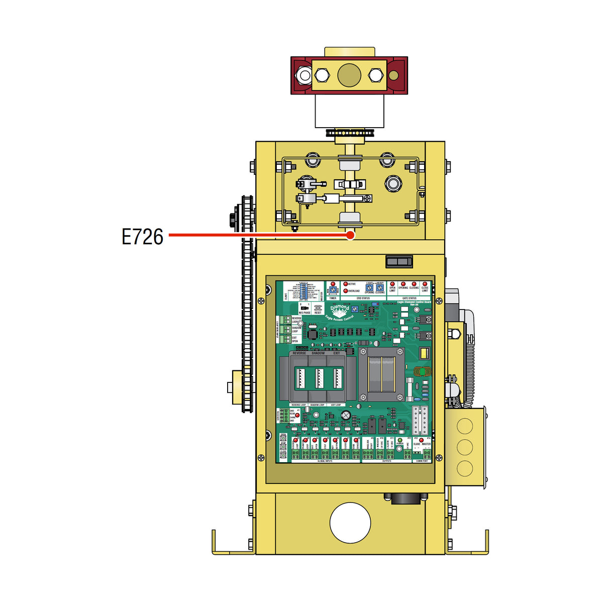 Eagle E726 Limit Shaft for 100 & 200 Swing Gate Operators