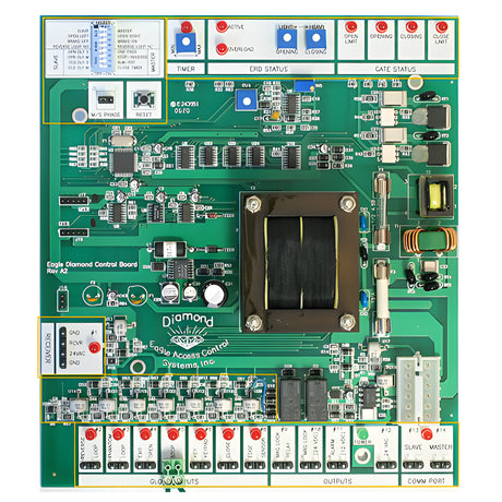 Eagle E555 Diamond Circuit Board 1/2hp (old version for comparison)