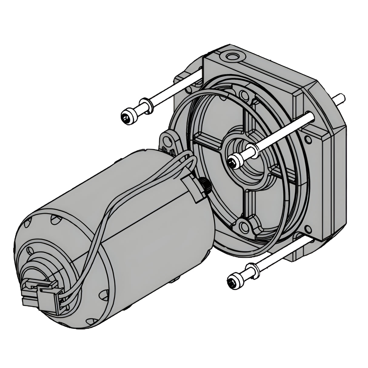 FAAC 63000376 Motor and Flange for S800H In-Ground Operators | Elitegates.net
