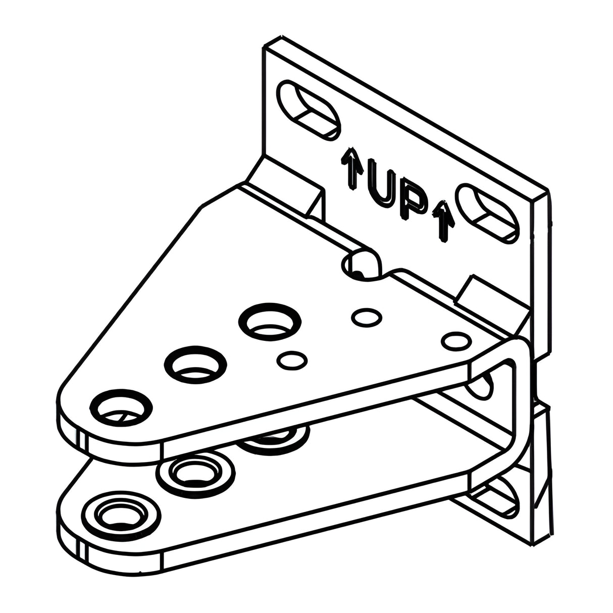 FAAC 63001915 Soporte de montaje trasero para operadores S450H