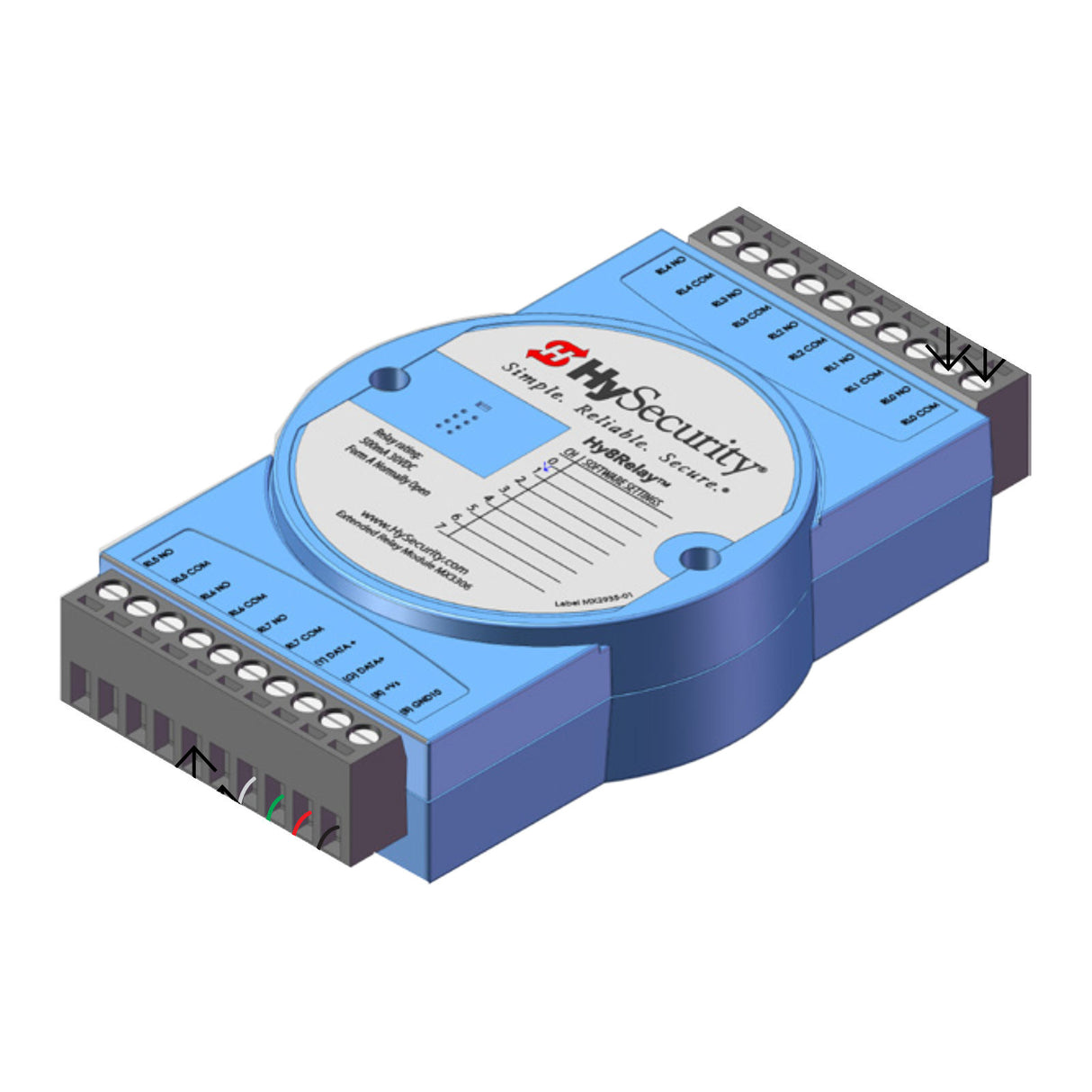 Hysecurity Hy8Relay Extended Relay Module, illustration