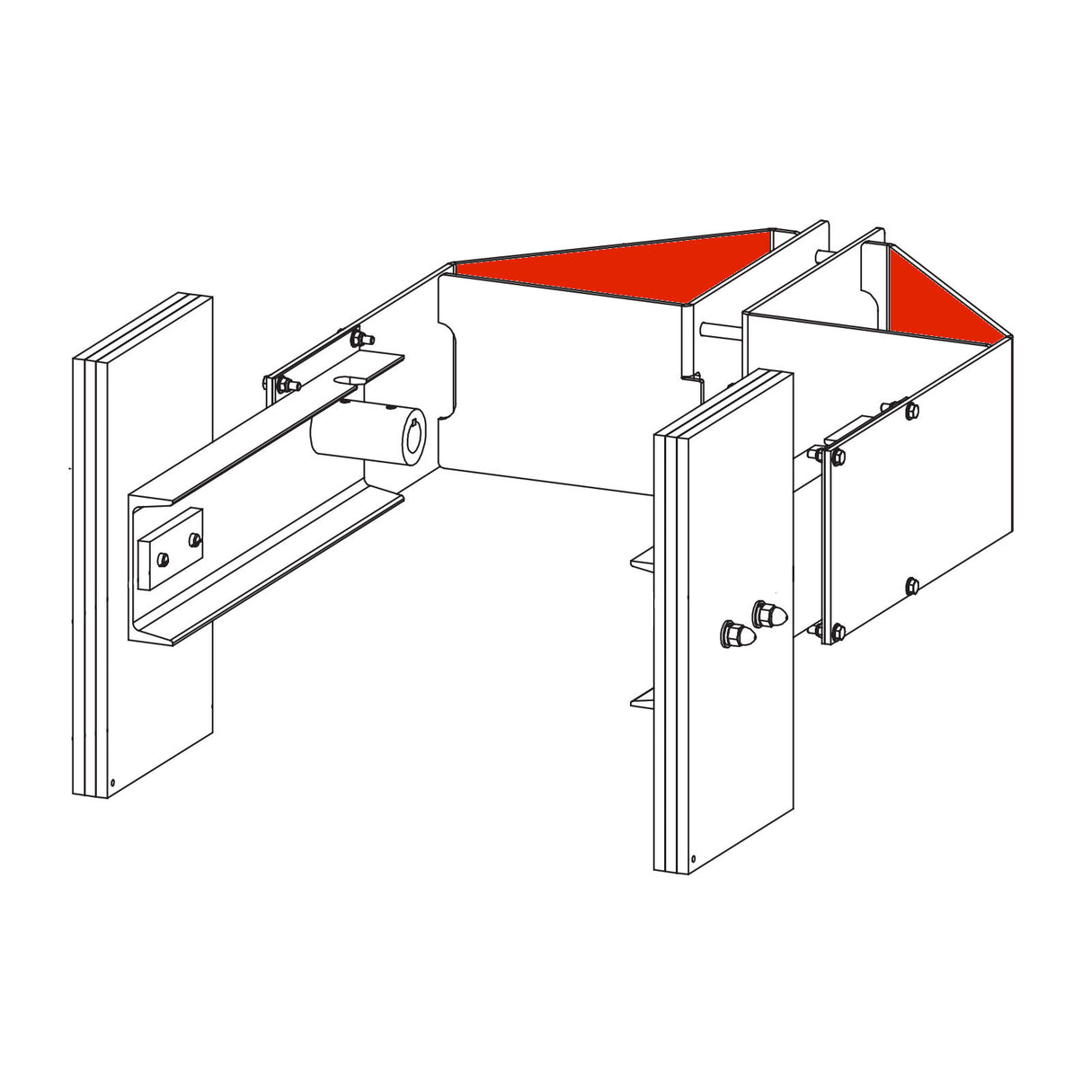 HySecurity MX001046 Bracket and Yoke Counterweight Type | Elitegates.net