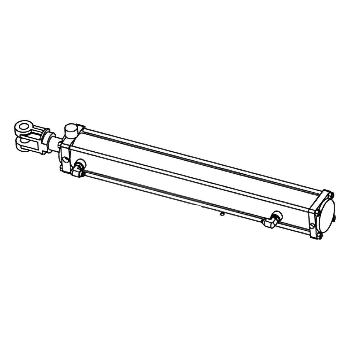 HySecurity MX3548 Cylinder Assembly w/Fittings, HydraSwing 80F/150