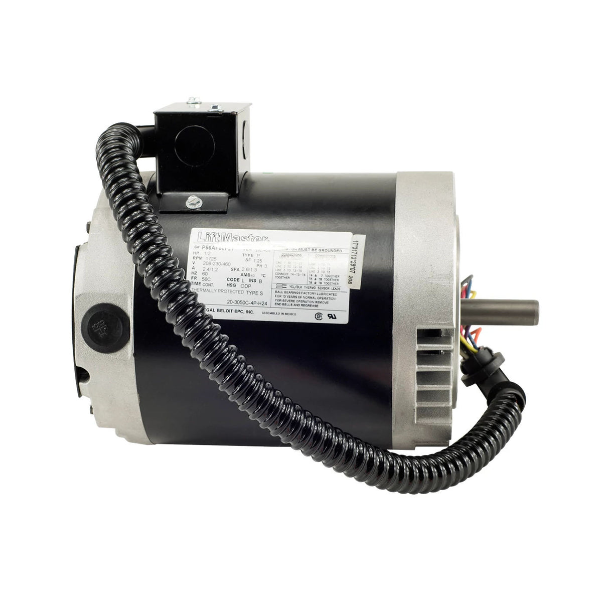 Liftmaster K20-3050C-4P-H24 Replacement Motor, 3PH, 1/2 Hp