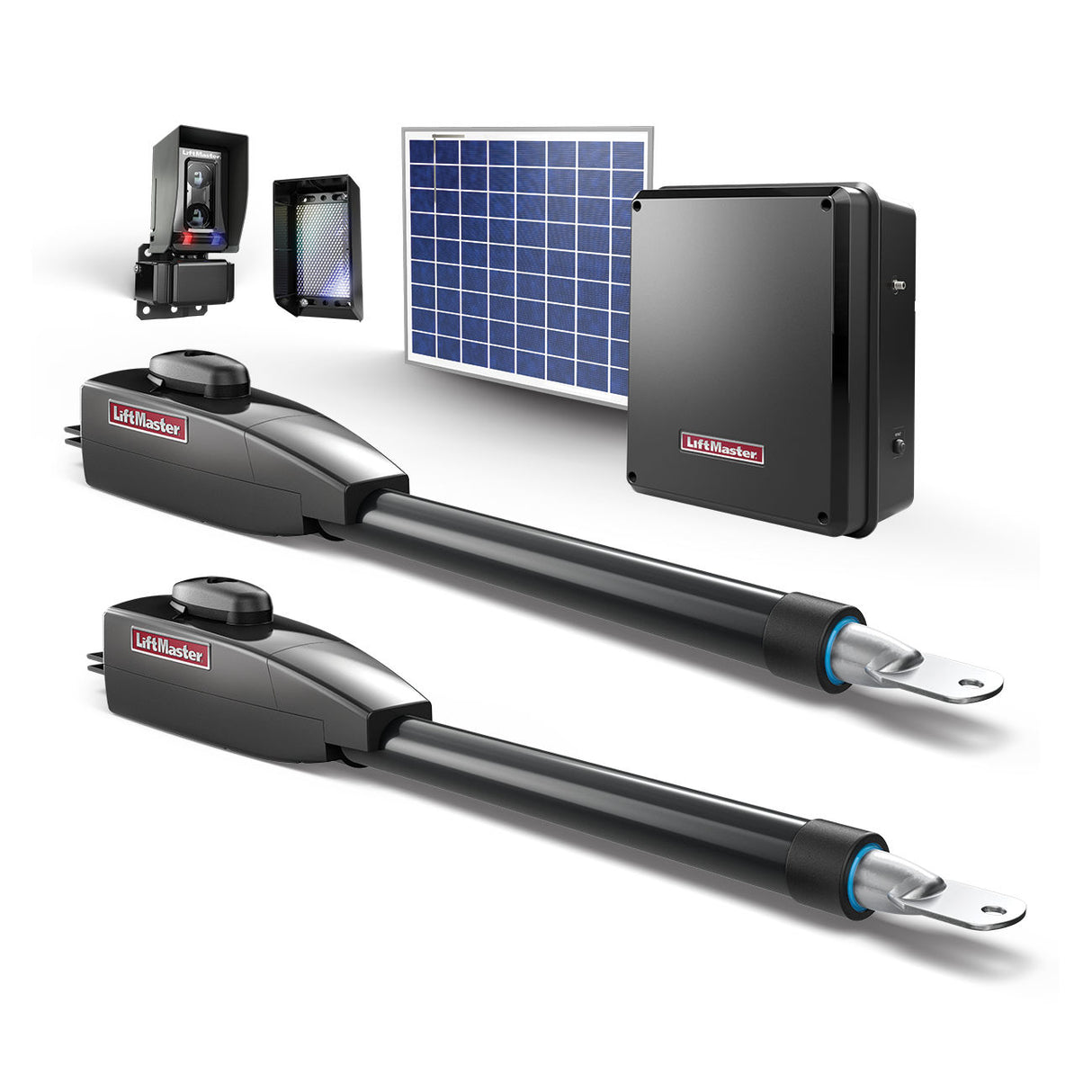 Liftmaster LA412PKGUL Dual Swing Gate Opener, Solar Package