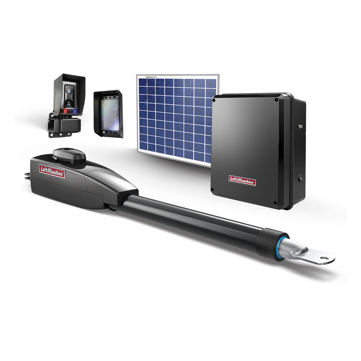 Liftmaster LA412UL Automatic Solar Swing Gate Opener Package