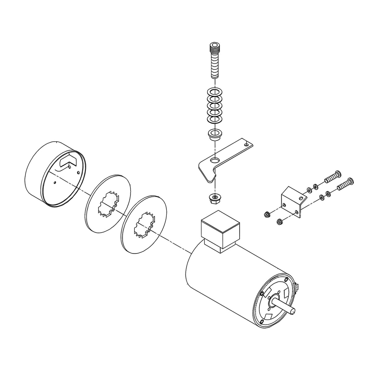 Liftmaster K75-18180 Motor Brake Assembly 5HP
