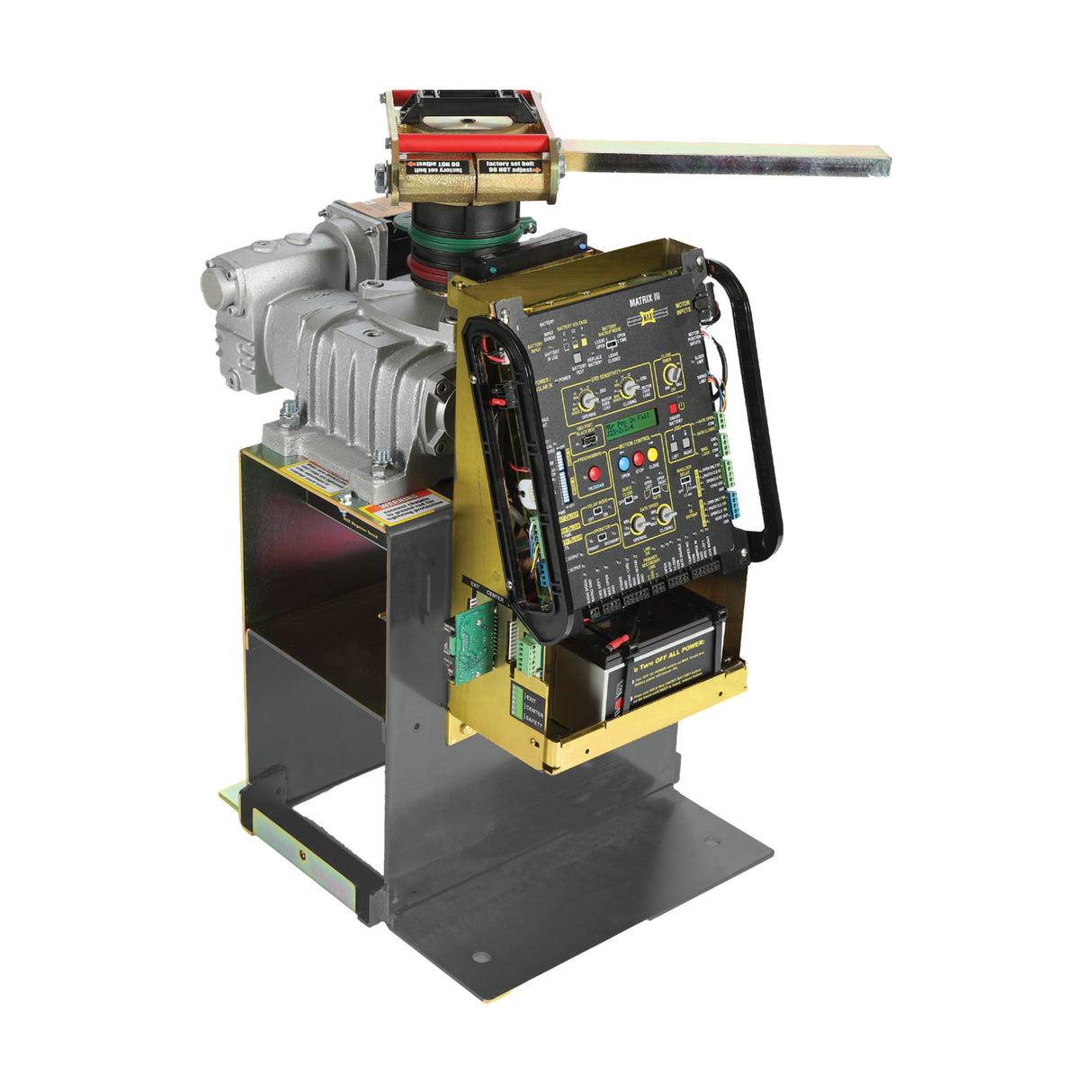 Maximum Controls Megatron 2200 HP PRO Swing Gate Operator, shown without a cover