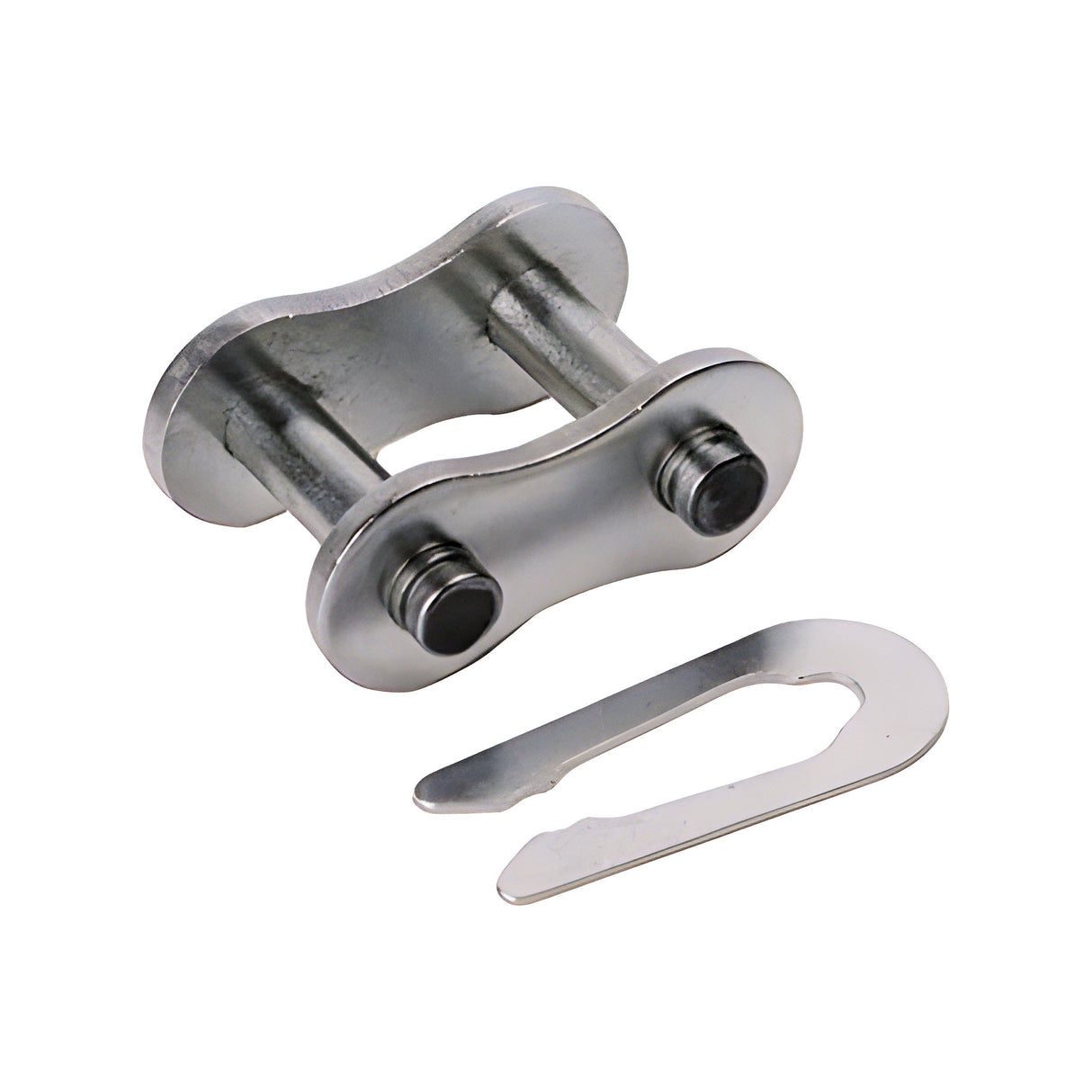 LiftMaster MS203 Roller Chain Master Link #41 Nickel Plated, side view