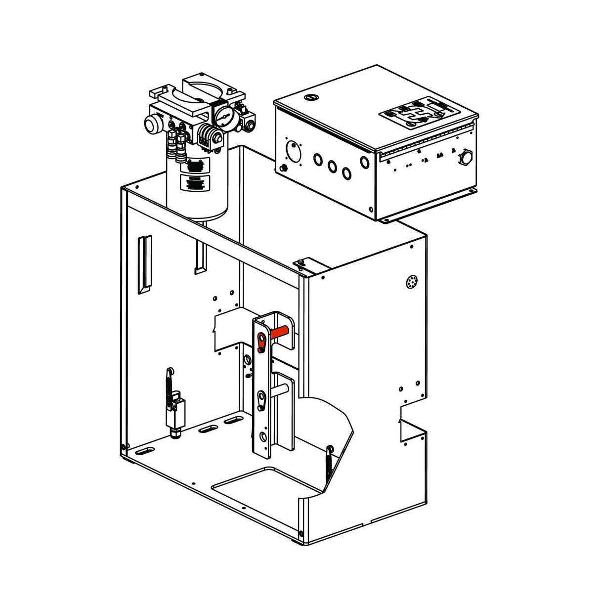 HySecurity MX001105 Drive Arm Pivot Kit, parts diagram