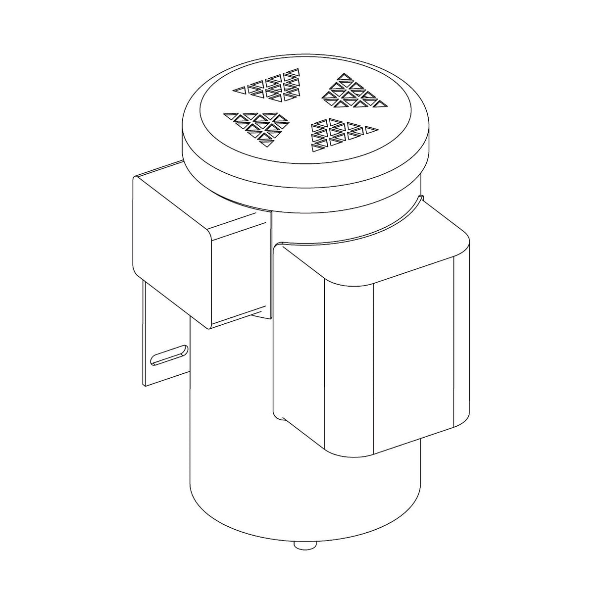 HySecurity MX001639 Replacement Motor 5 HP, illustration