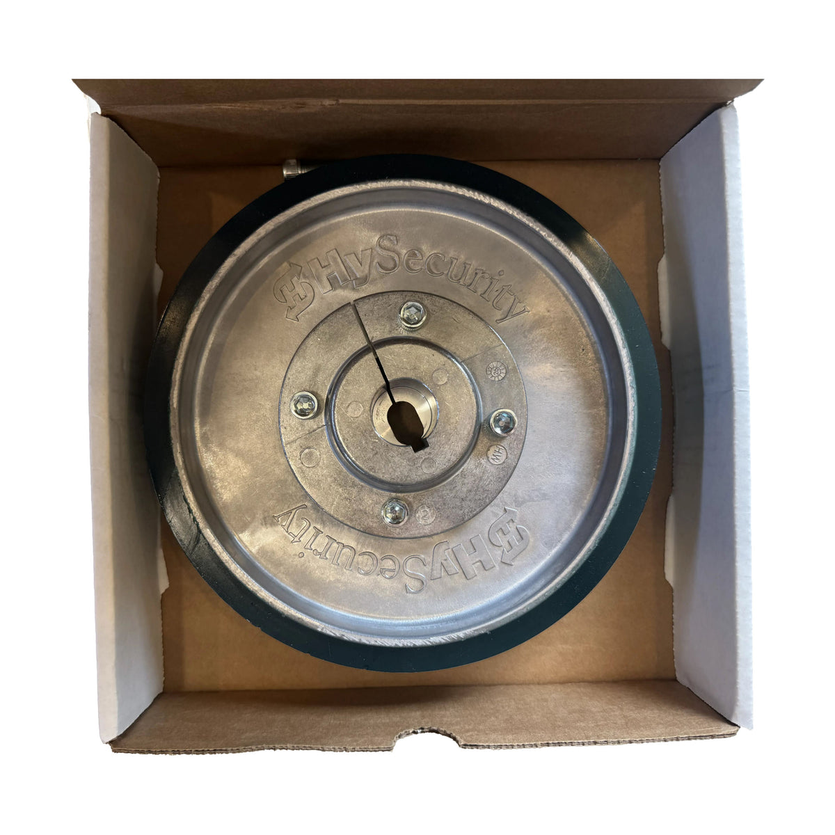 Hysecurity MX3132, in its box front view | Elitegates.net