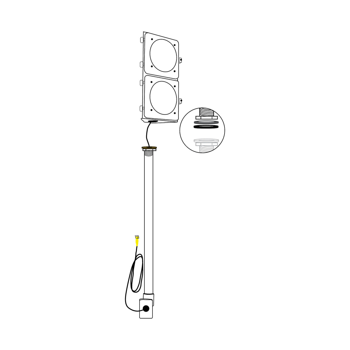 HySecurity MX5638-01 Traffic Light Kit (Replaces MX4171), illustration