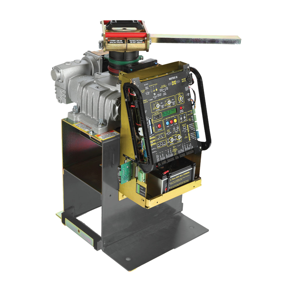 Maximum Controls Megatron 1400 HP PRO Swing Gate Operator, shown without a cover