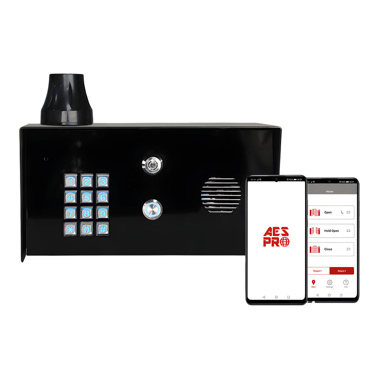 AES PRIME7-PBK-US Cellular Intercom With Keypad | Elitegates.net