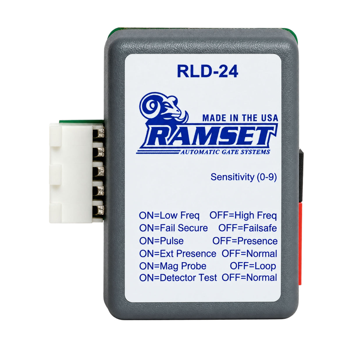 Ramset RLD-24 Plug-In Loop Detector 24VAC, side view | Elitegates.net