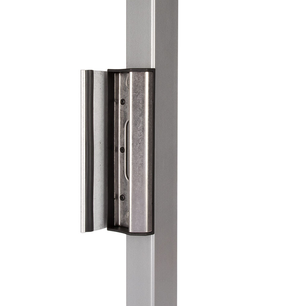 Locinox SAKLQF2-ALUM Adjustable Security Plate for Square Profiles | Elitegates.net